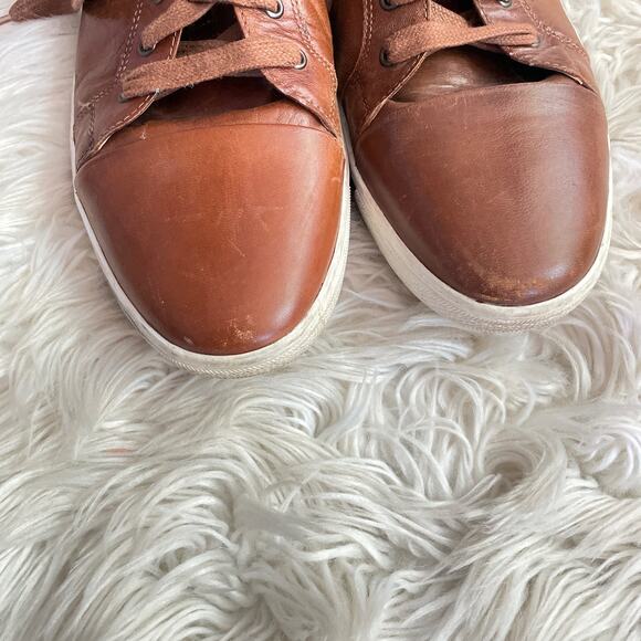 Kenneth Cole New York Get Down 2 It Leather Sneaker Brown Men Size 12M N2707* - Picture 7 of 12